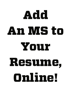 Add  an MS to Your CV: Class Syllabi Released!
